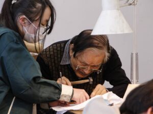 人間国宝の桂盛仁先生による彫金講習が開催されました